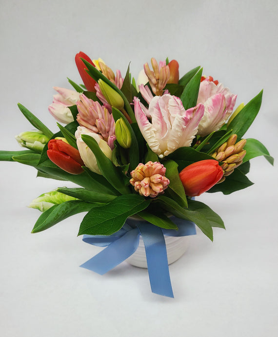 Tulip & Hyacinth Arrangement