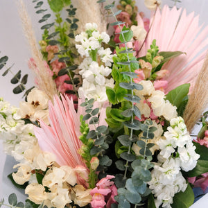 Mixed Fresh and Dried Floral Bouquet