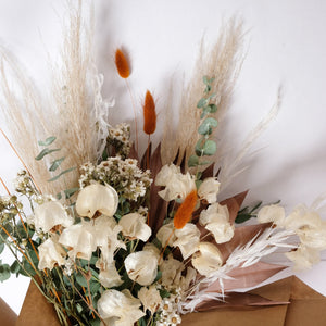 Dried Flower Bouquet With Pampas, Bunny Tails, Oat Grass, Eucalyptus, Bougainvillea and More