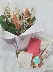 Small Gift Box And Dried Flowers